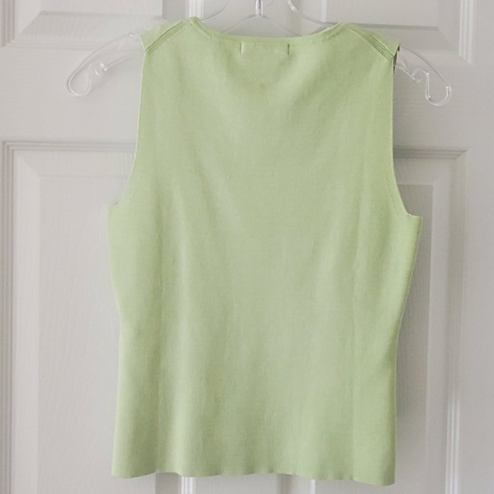 Petite Sophisticate Silk Stretch Cardigan & Shell Set | NWT | P | Light Green - Picture 5 of 16